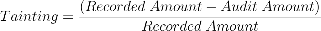 Taint Method in Monetary Unit Sampling